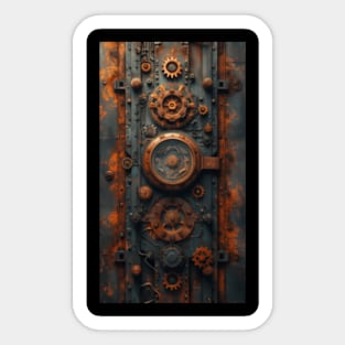 Vintage steampunk mechanism 10K resolution Sticker